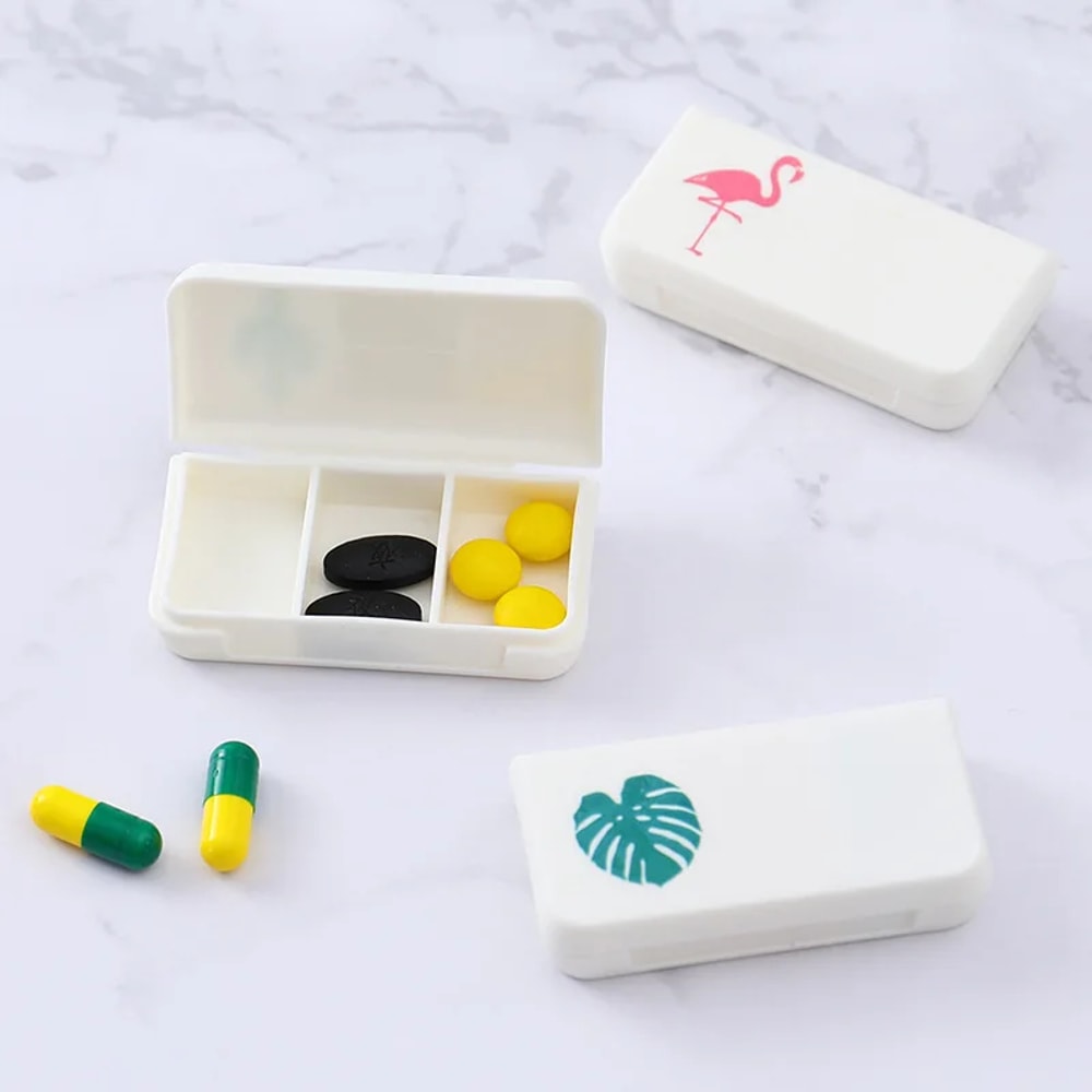 Portable Compartment Mini Pill Box Travel Medicine Organizer