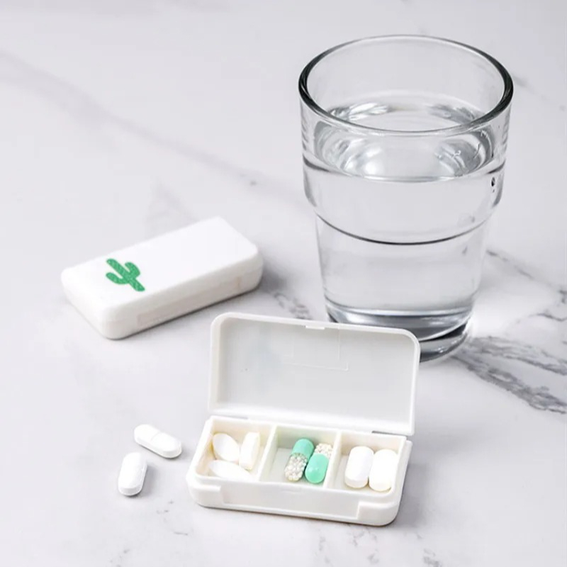 Portable Compartment Mini Pill Box Travel Medicine Organizer
