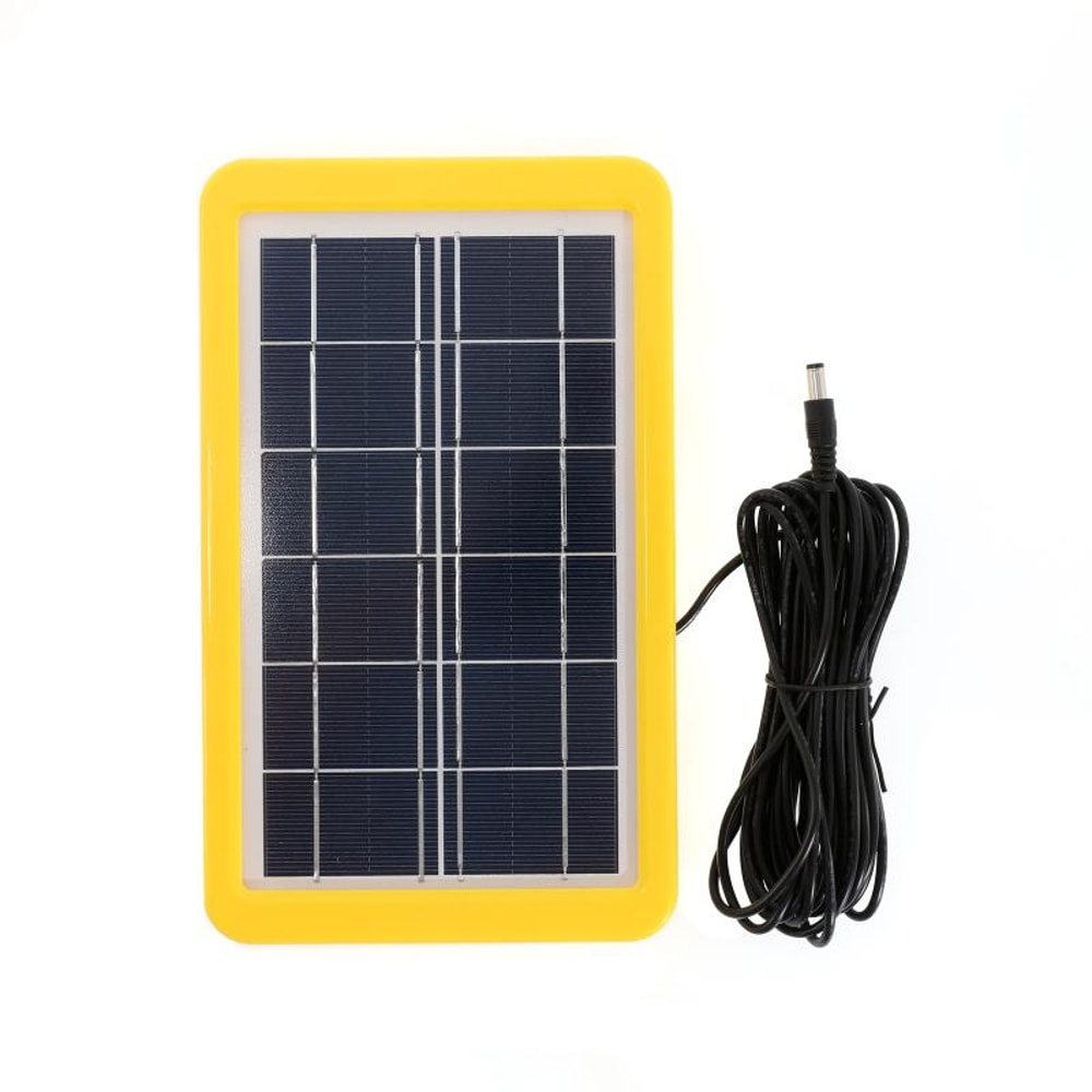 Solar Panel Emergency Light Kit With USB Charger LED Bulbs 4