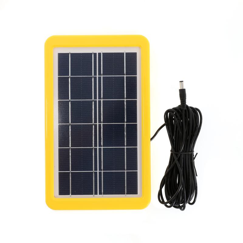 Solar Panel Emergency Light Kit With USB Charger LED Bulbs 4