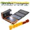 Solar Power Bank with Folding Panels Portable Outdoor Charger for Camping & Travel