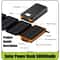 Solar Power Bank with Folding Panels Portable Outdoor Charger for Camping & Travel