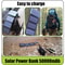 Solar Power Bank with Folding Panels Portable Outdoor Charger for Camping & Travel