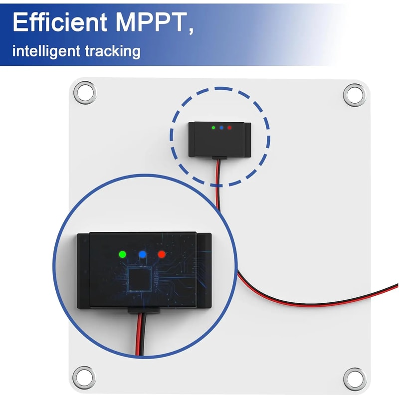 Portable Waterproof Solar Panel Kit with MPPT Controller for RV, Car & Boat