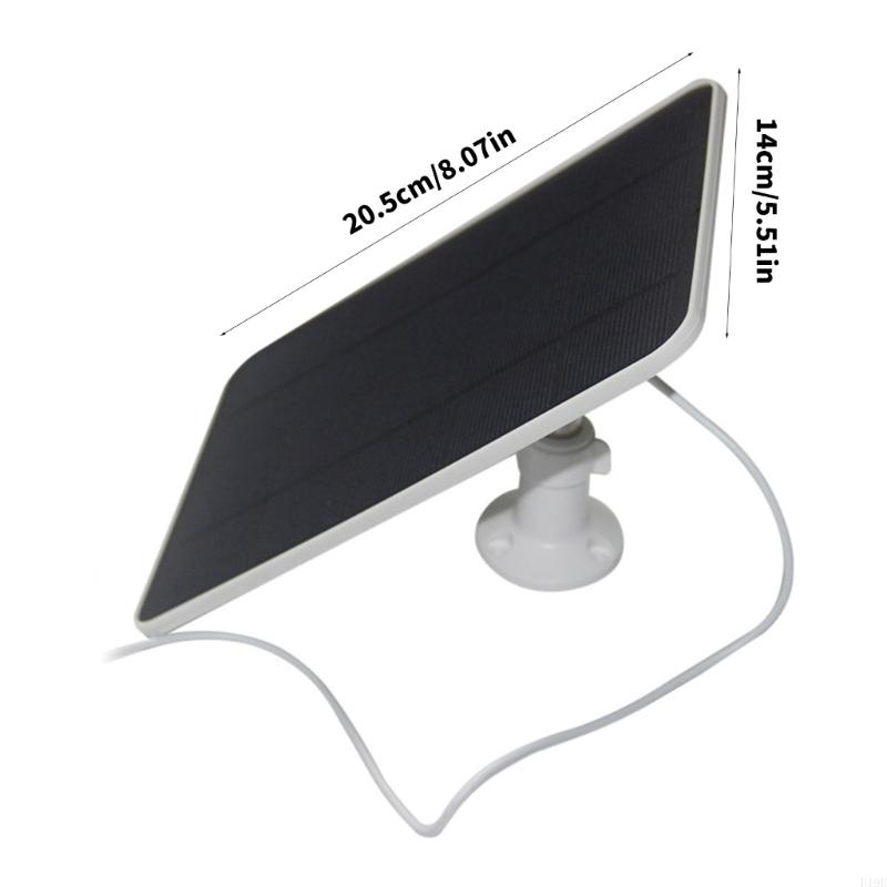 Solar Panel for Security Camera & Doorbell with Cable Waterproof Outdoor Power Supply