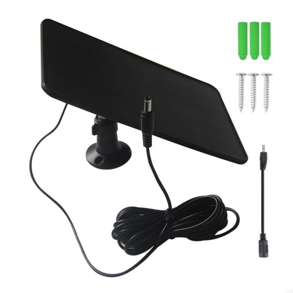 Solar Panel for Security Camera & Doorbell with Cable Waterproof Outdoor Power Supply