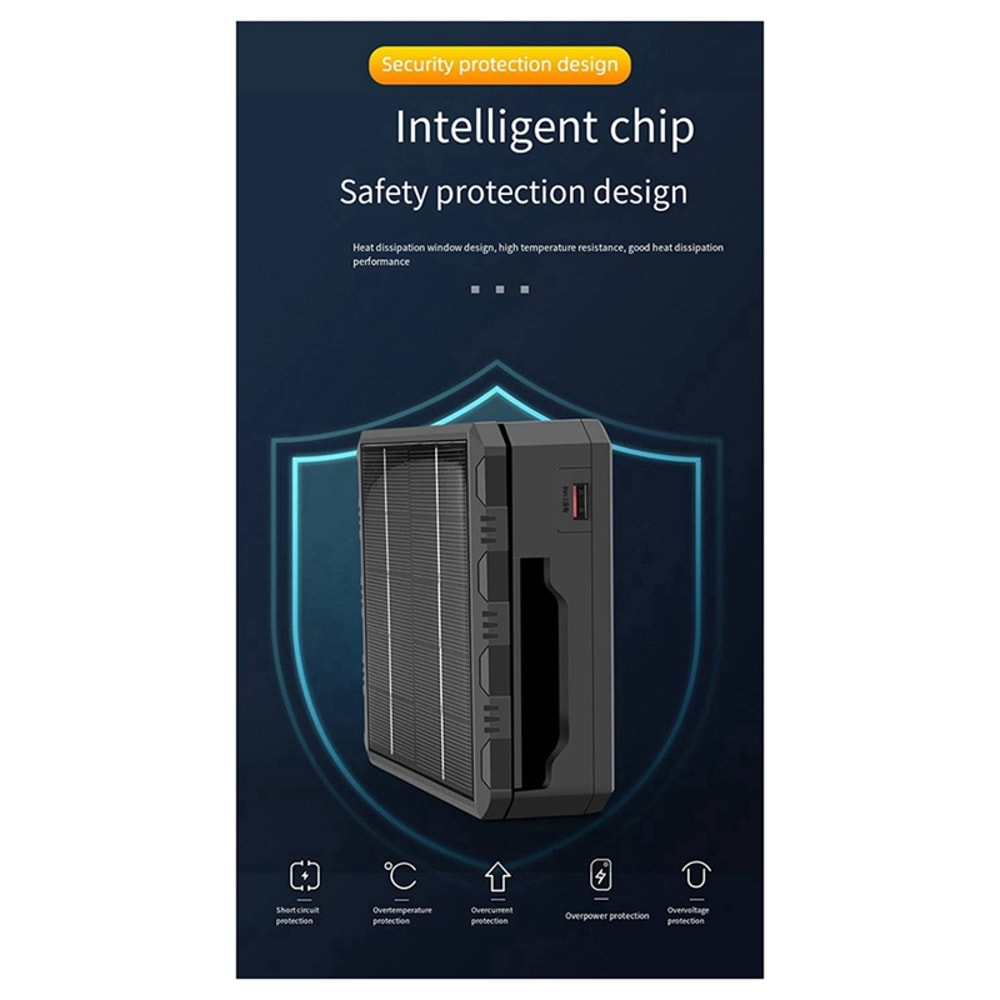 Outdoor Slot Solar Battery Charger with USB C Portable Power Bank Outdoor Charger