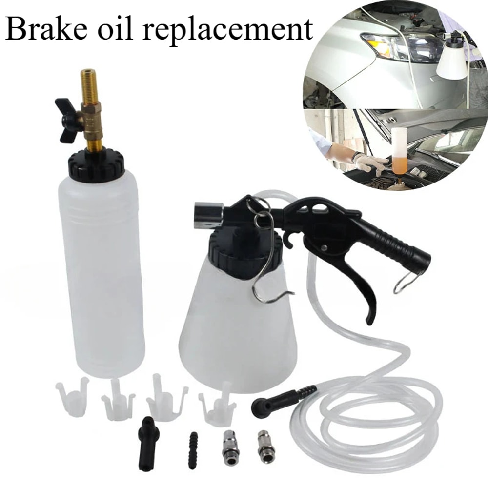 Car Brake Bleeder Pump Kit Hydraulic Fluid Tool for Trucks & Motorcycles