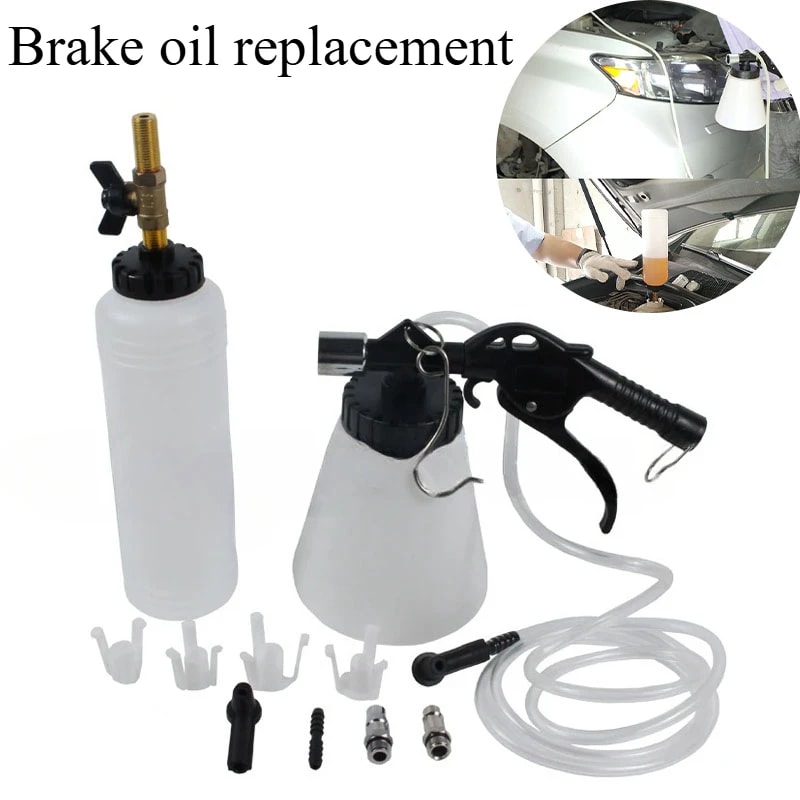 Car Brake Bleeder Pump Kit Hydraulic Fluid Tool for Trucks & Motorcycles