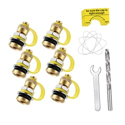 universal gas can vent caps kit for faster fuel flow 6 pack fuel can vent valve set