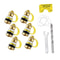 Universal Gas Can Vent Caps Kit for Faster Fuel Flow 6 Pack Fuel Can Vent Valve Set
