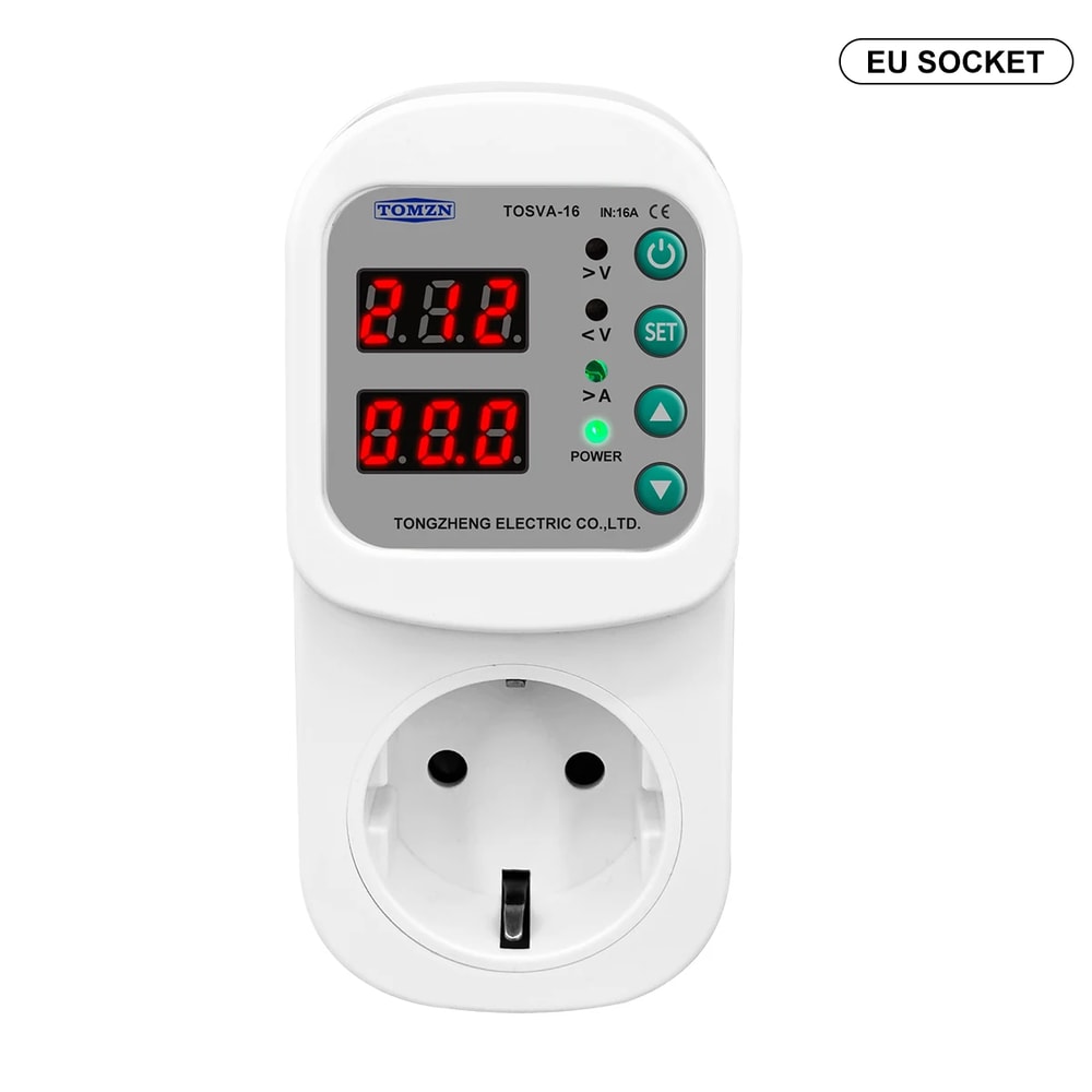 Smart Voltage Protection Socket Surge Protector with Adjustable Voltage Cutoff