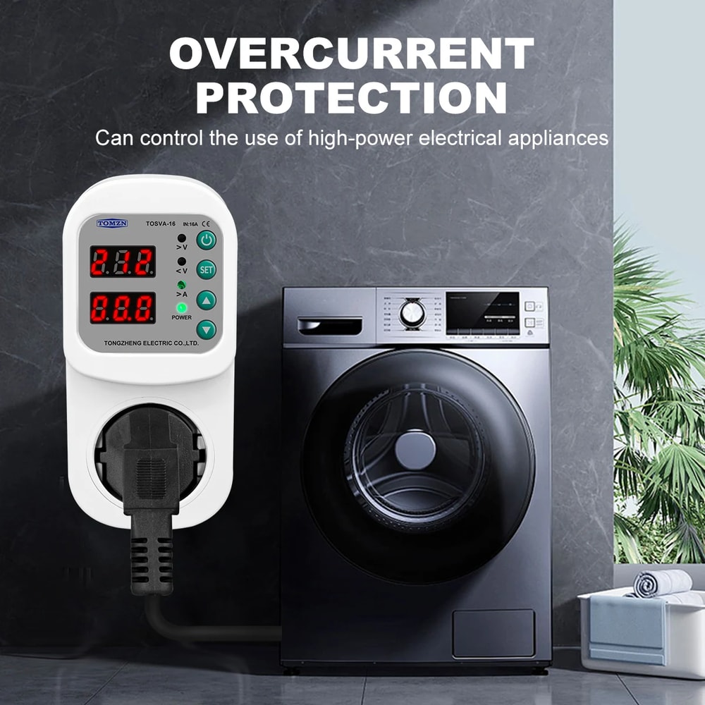 Smart Voltage Protection Socket Surge Protector with Adjustable Voltage Cutoff