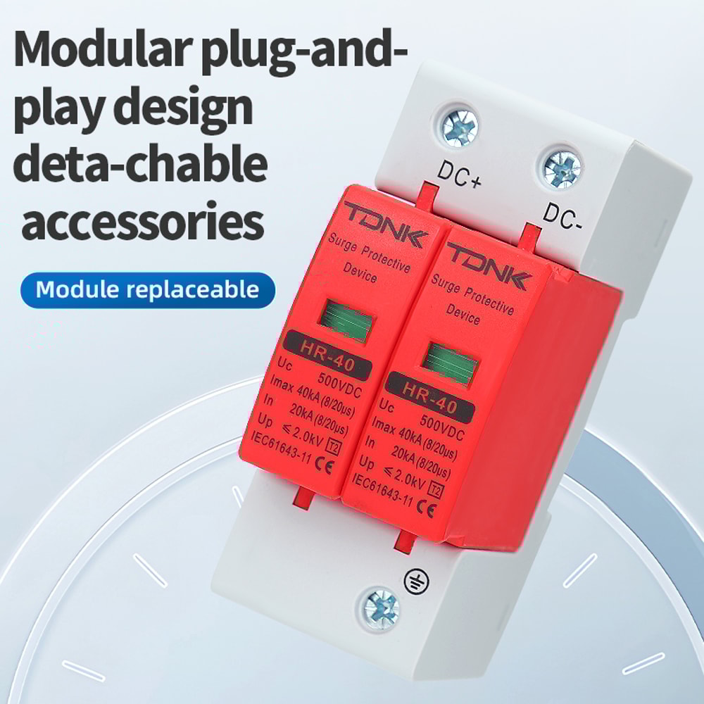 DC Solar Surge Protection Device Lightning Guard for Photovoltaic Systems