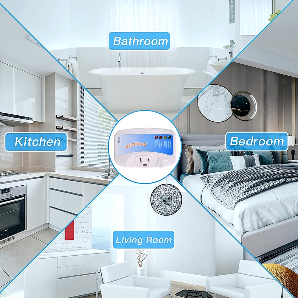 Smart Voltage Protector Plug for Home Appliances Surge Protector Outlet for TV PC Refrigerator