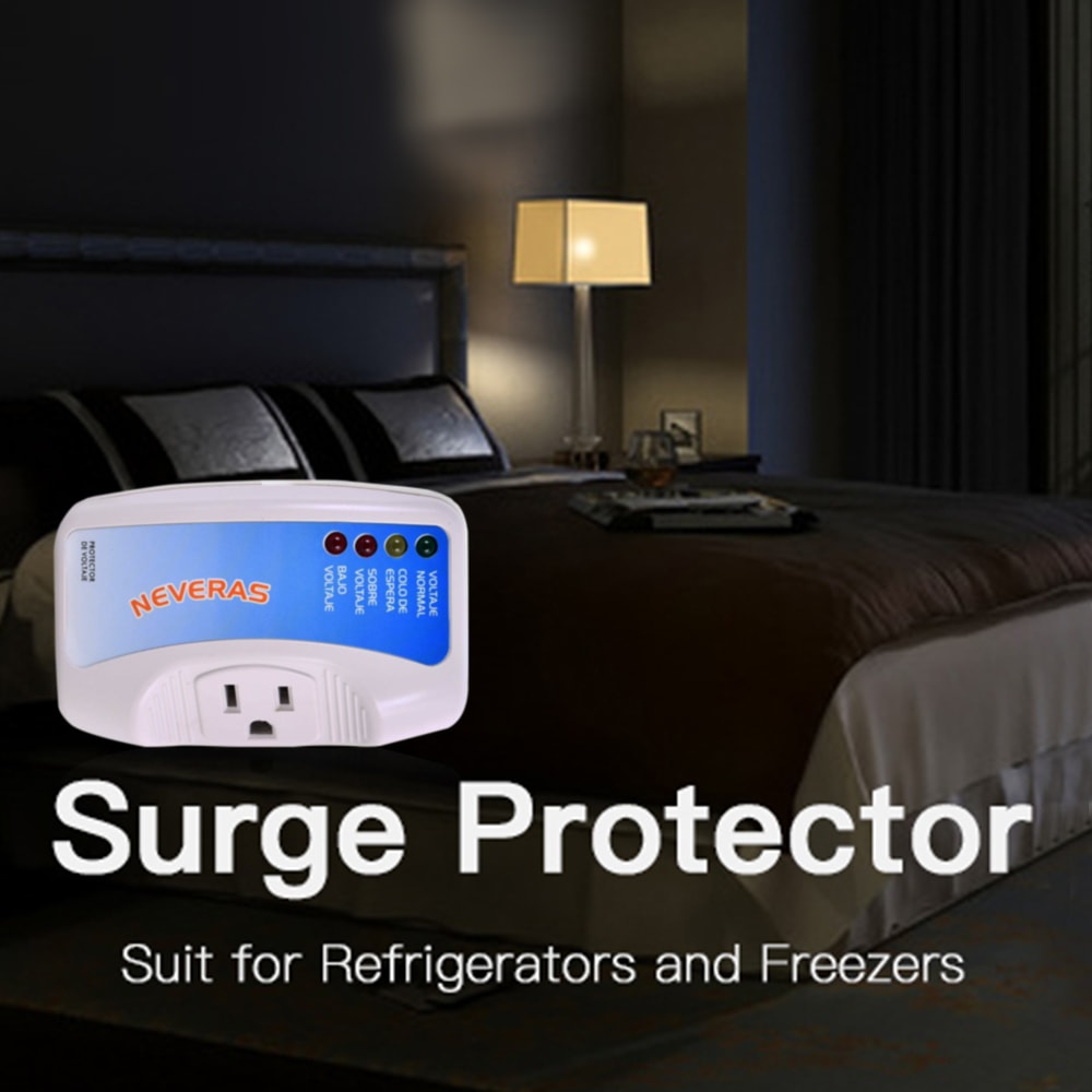 Smart Voltage Protector Plug for Home Appliances Surge Protector Outlet for TV PC Refrigerator