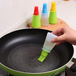 heat resistant silicone oil brush for bbq & baking kitchen tool