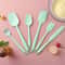 Piece Silicone Spatula Set Heat-Resistant Baking Tools Kit with Brush for Cake Frosting & Cooking