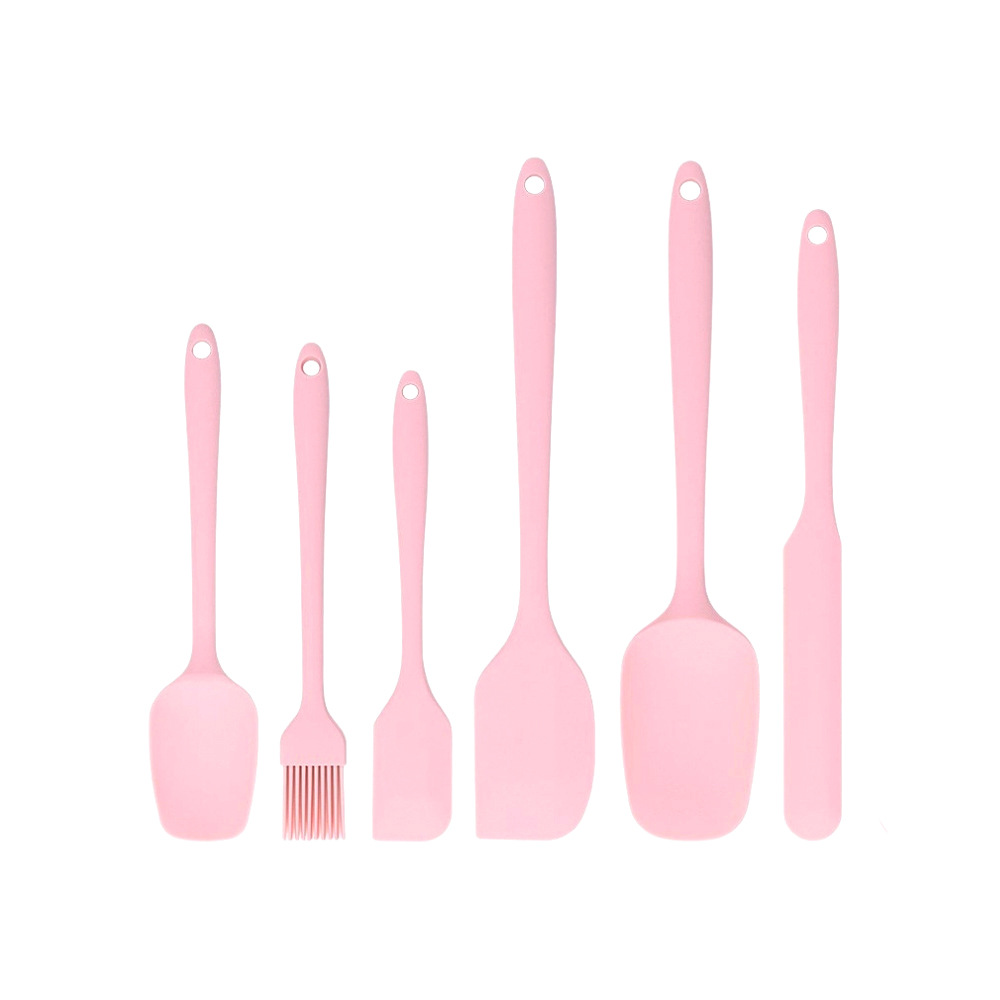 Piece Silicone Spatula Set Heat-Resistant Baking Tools Kit with Brush for Cake Frosting & Cooking