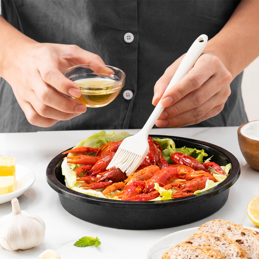 Piece Silicone Spatula Set Heat-Resistant Baking Tools Kit with Brush for Cake Frosting & Cooking