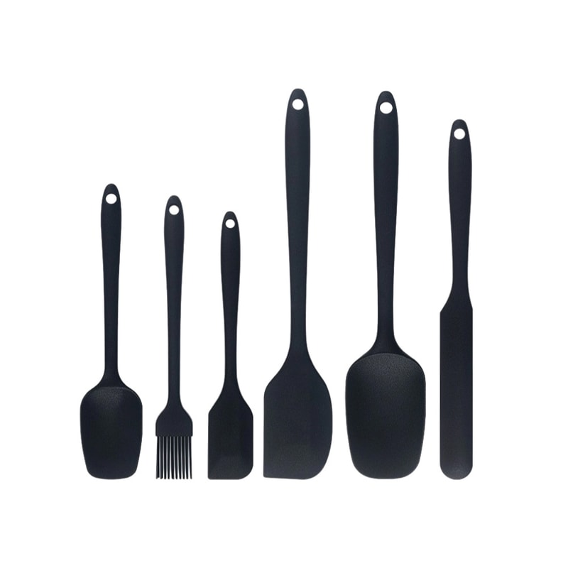 Piece Silicone Spatula Set Heat-Resistant Baking Tools Kit with Brush for Cake Frosting & Cooking