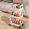 Tier Rolling Kitchen Storage Cart with Wheels Slim Multi Purpose Storage Rack Organizer
