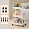 Tier Rolling Kitchen Storage Cart with Wheels Slim Multi Purpose Storage Rack Organizer