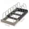 Expandable Stainless Steel Pot Organizer Rack for Cabinet Cookware Storage & Cutting Board Holder