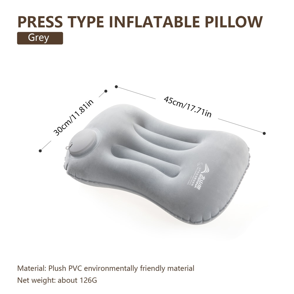 Ultralight Inflatable Camping Pillow for Travel Hiking and Neck Support