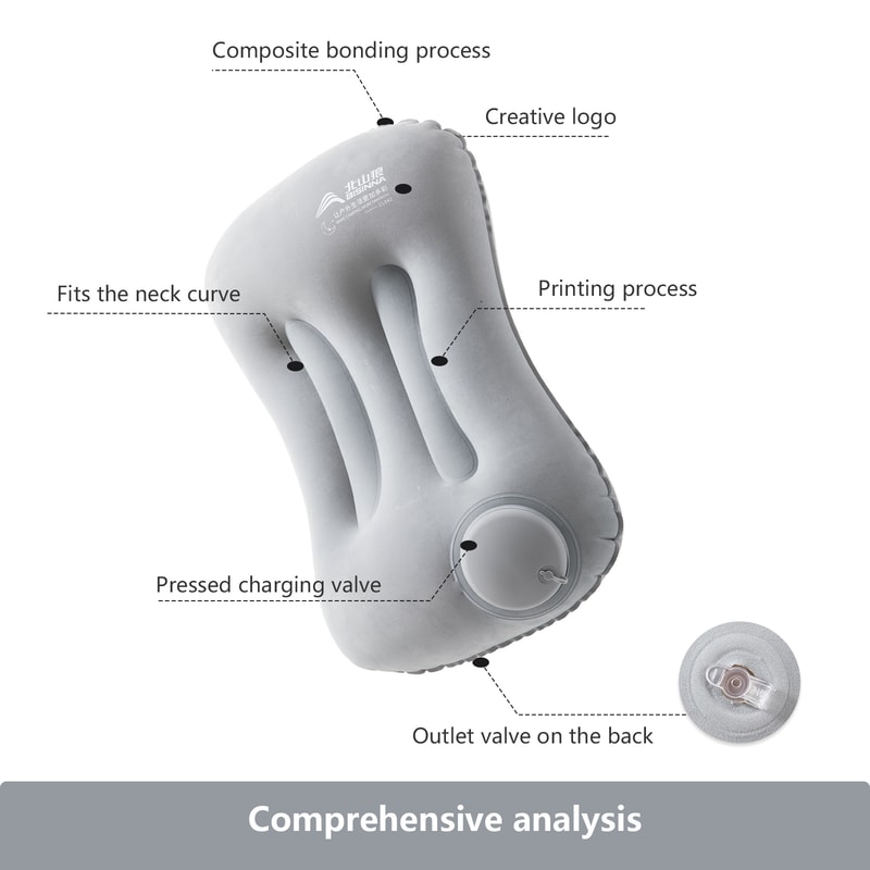 Ultralight Inflatable Camping Pillow for Travel Hiking and Neck Support