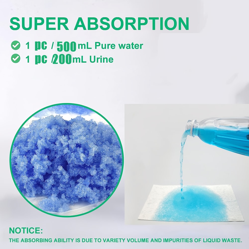 Portable Camping Toilet Gel Packs With Absorbent Paper Travel Hygiene Solution 1