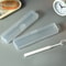 Portable Toothbrush Travel Case Transparent Toothbrush Storage Box with Toothpaste Holder