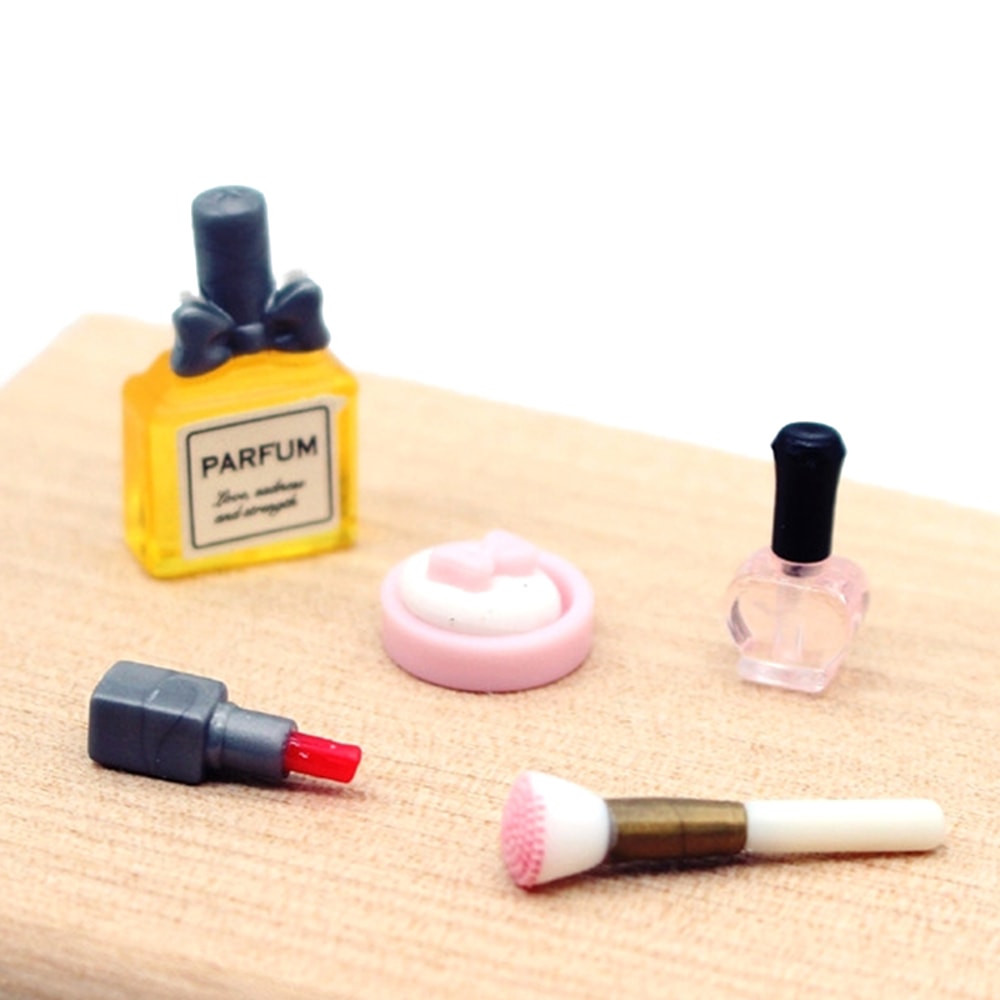 Mini Dollhouse Makeup Set Kit Realistic Cosmetic Accessories for Dolls
