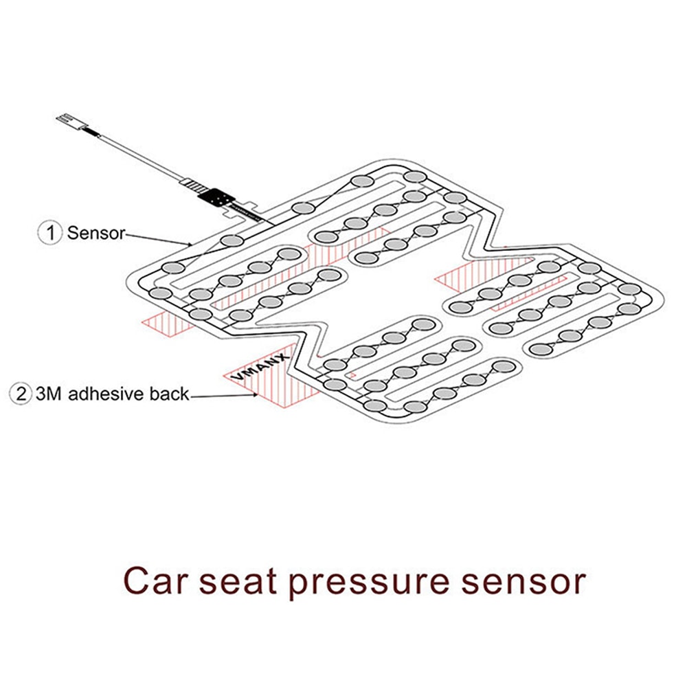 Universal Car Seat Pressure Sensor Pad Seat Belt Alarm Reminder Device