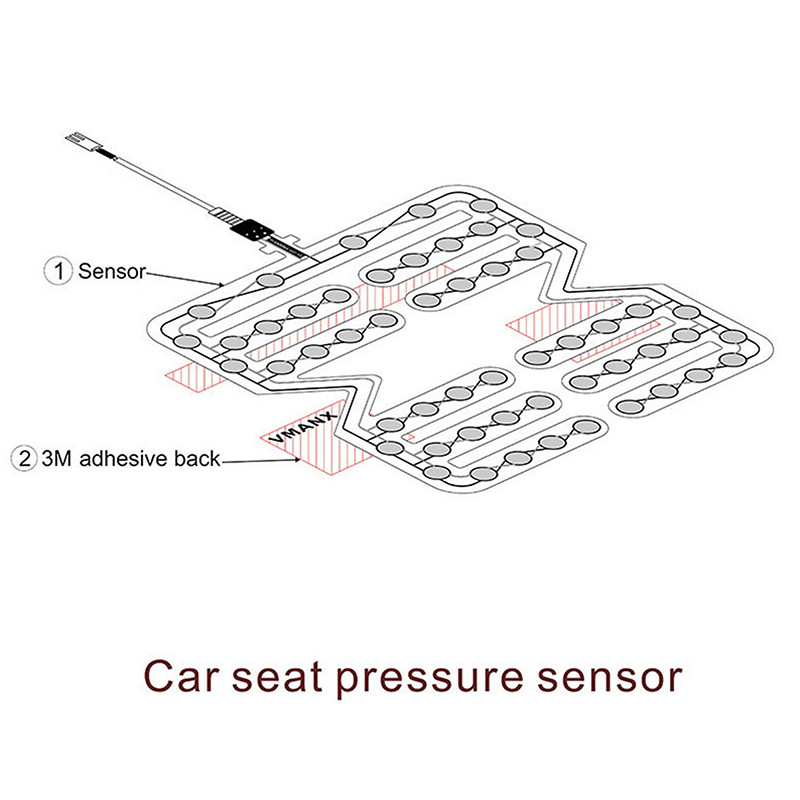 Universal Car Seat Pressure Sensor Pad Seat Belt Alarm Reminder Device