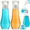 Clear Glass Mouthwash Dispenser Bottle With Lid For Bathroom Countertop Refillable Use 1
