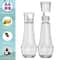 Clear Glass Mouthwash Dispenser Bottle With Lid For Bathroom Countertop Refillable Use 2