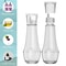 Clear Glass Mouthwash Dispenser Bottle With Lid For Bathroom Countertop Refillable Use 2