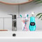 Clear Glass Mouthwash Dispenser Bottle With Lid For Bathroom Countertop Refillable Use 3