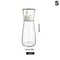 Clear Glass Mouthwash Dispenser Bottle With Lid For Bathroom Countertop Refillable Use 6