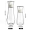 Clear Glass Mouthwash Dispenser Bottle With Lid For Bathroom Countertop Refillable Use 5