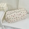Large Capacity Floral Cartoon Pencil Case Organizer for Students and Girls