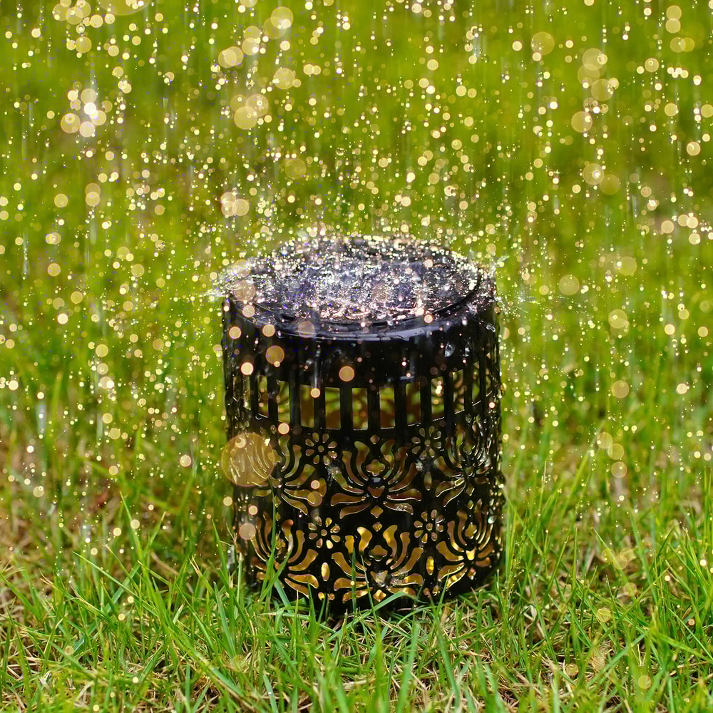 Solar Peony Garden Wall Light Outdoor Decorative Flower Lamp For Yard And Patio 3