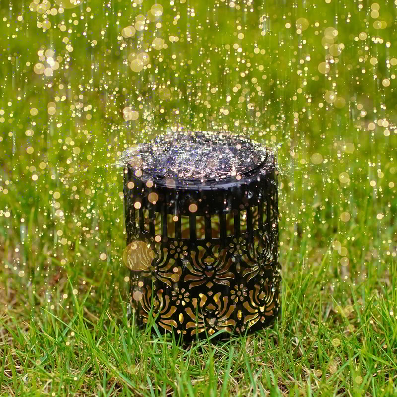 Solar Peony Garden Wall Light Outdoor Decorative Flower Lamp For Yard And Patio 3