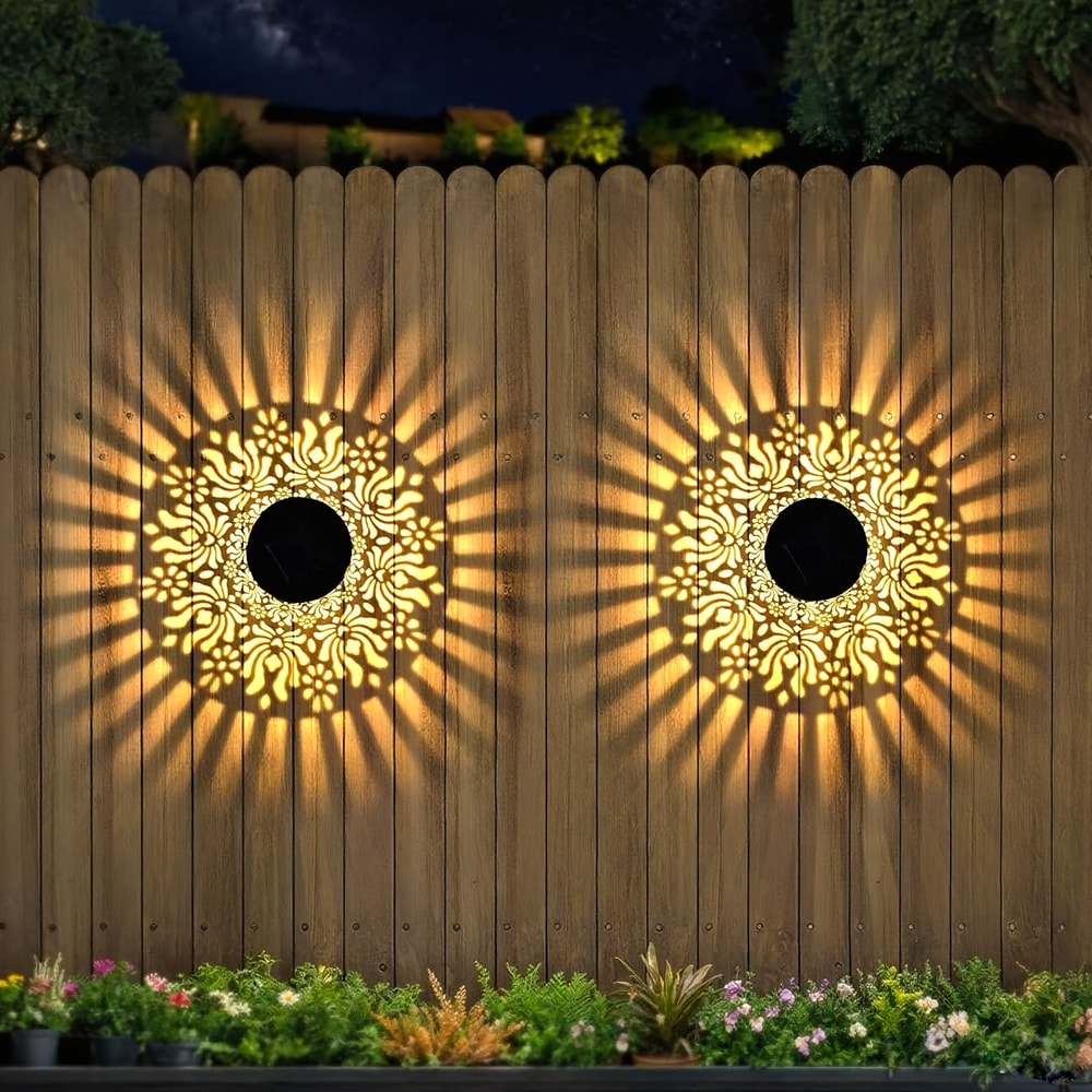 Solar Peony Garden Wall Light Outdoor Decorative Flower Lamp For Yard And Patio 7