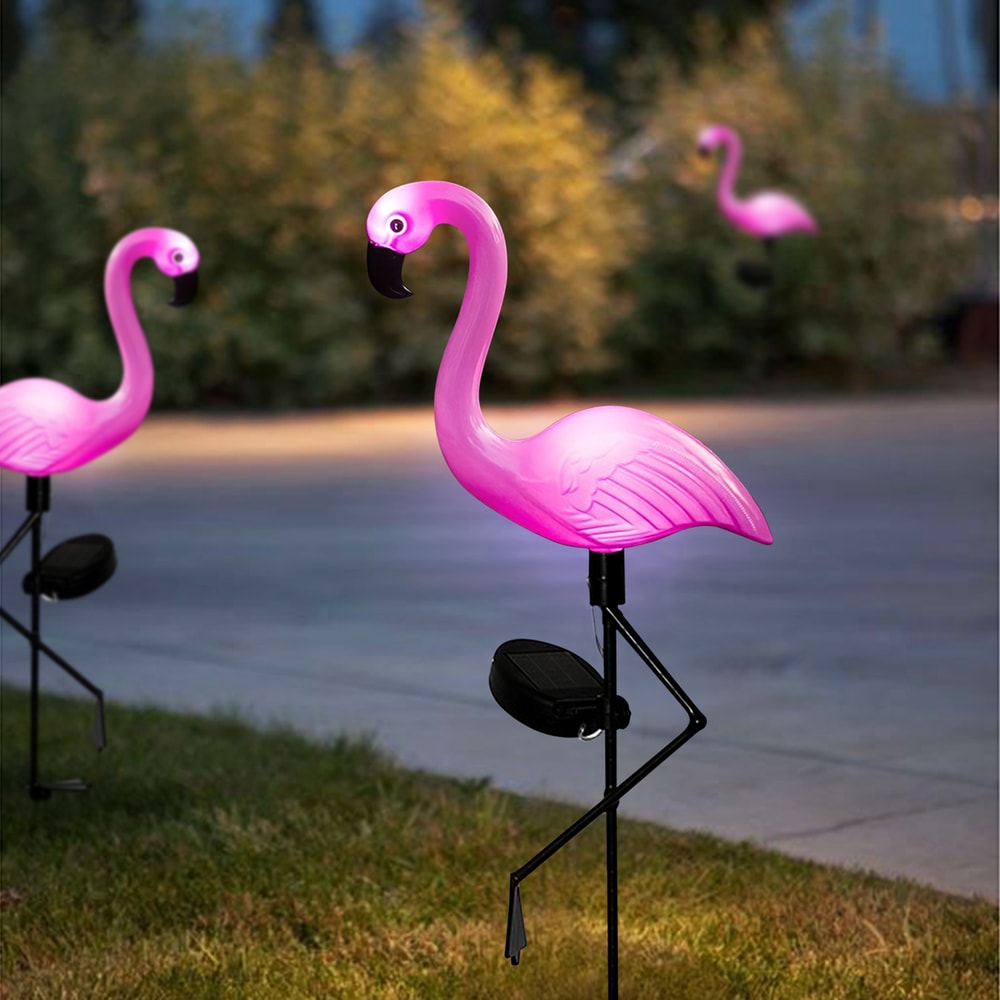 Solar Flamingo Garden Lights Waterproof Outdoor Decorative Yard Lights Set 0