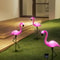 Solar Flamingo Garden Lights Waterproof Outdoor Decorative Yard Lights Set 4