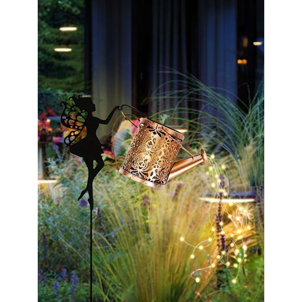 Solar Watering Can Lights Outdoor Garden Fairy Lights Decor