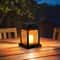 Solar Candle Garden Lantern Light Warm Glow Outdoor Decor
