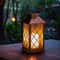 Solar Flickering Flame Lantern Waterproof Outdoor Hanging Light for Garden Patio Decor
